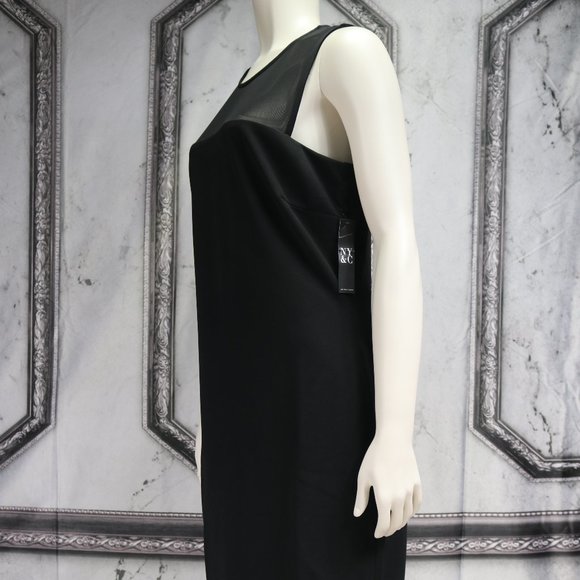 NY&C Mesh Inset Sheath Dress - Picture 4 of 7